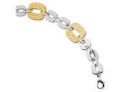 Stainless Steel Gold Ipg Plated Square Link Bracelet
