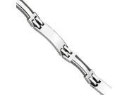 Stainless Steel Wire Polished 8.5in Bracelet