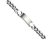 Stainless Steel Brushed Polished Id 8in Bracelet