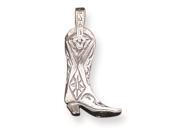 Sterling Silver Cowboy Boot Charm Sterling Silver Cowboy Boot Charm