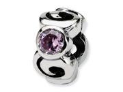 Sterling Silver Reflections Pink Cz Bead