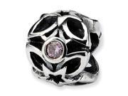 Sterling Silver Reflections Pink Cz Bead