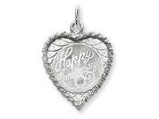 Sterling Silver Happy Anniversary Disc Charm Sterling Silver Happy Anniversary Disc Charm