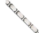 Stainless Steel Brushed And Polished 9.5in Bracelet