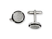 Sterling Silver Cz Brilliant Embers Cuff Links
