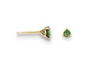 14k .25ct. Green Diamond Stud Earrings