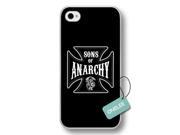 Sons of Anarchy Logo Hard Plastic Phone Case for iPhone 4 4s SOA iPhone 4 4s Case Cover