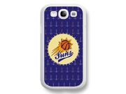 NBA Phoenix Suns Logo White Samsung Galaxy S3 i9300 Hard Plastic Case Cover