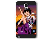 Onelee Customized Black Frosted Samsung Galaxy Note 4 Case Betty Boop Samsung Note 4 case