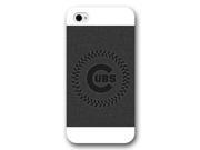 iPhone 4 4S Case Onelee TM MLB Chicago Cubs iPhone 4 4S Case [White Frosted Hardshell]