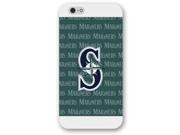 iPhone 6 Plus 5.5 Case Onelee TM MLB Seattle Mariners iPhone 6 Plus Case [White Frosted Hardshell]