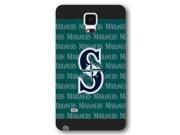 Galaxy Note 4 Case Onelee TM MLB Seattle Mariners Samsung Galaxy Note 4 Case [Black Frosted Hardshell]