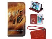 iPod touch 4 Wallet Case Onelee Transformers Premium PU Leather Case Wallet Flip Stand Case Cover for iPod touch 4 with Card Slots