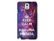 Samsung Note 3 case Customize Factory Popular Picture Hakuna Matata Hard Frosted Black Samsung Note 3 Case Neverfade Scratchproof Ametabolic case