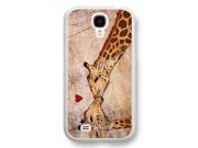 Samsung S4 case Customize Factory Cute Animal Giraffe Hard Frosted White Samsung S4 Case Neverfade Scratchproof Ametabolic case