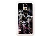 Samsung S5 case Customize Factory Cute Animal Giraffe TPU Rubber Frosted White Samsung S5 Case Neverfade Scratchproof Ametabolic case
