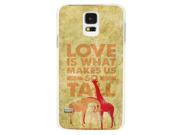 Samsung S5 case Customize Factory Cute Animal Giraffe Hard Frosted White Samsung S5 Case Neverfade Scratchproof Ametabolic case