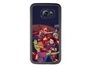 Samsung S6 edge case Customize Factory DC Comics Teen Titans Electroplating Tire tread pattern TPU Rubber Frosted Black Samsung S6 edge Case Neverfade Scratchp