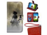 Samsung Galaxy S4 Wallet Case Kingdom Hearts Premium Fashion PU Leather Protective Flip Case Cover with Card Slots for Samsung S4