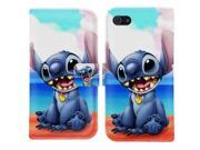Stitch PU Leather Flip Stand Wallet Case for iPod Touch 5