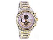 Aqua Master Mens Sensation Series Gold White PVD Stainless Steel with 1.5 ct Black Diamond Watch.
