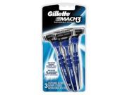 Gillette MACH3 Smooth Shave Disposable Razors 3 razors