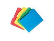 Smead 1 3 Tab Waterproof Poly File Folders Assorted Colors Letter 24 ct.
