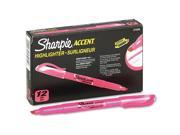 Sharpie Accent Pocket Style Highlighter Chisel Tip Pink 12 ct.