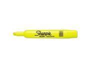 Sharpie Accent Tank Style Highliter Yellow Chisel Tip 12 ct