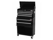 Excel Top Chest and Roller Cabinet Combination 24 Color Black
