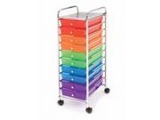 Storage Cart: Honey-Can-Do 10-Drawer Rolling Cart - Multicolor