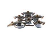 Gourmet Chef 12 piece Covered Cookware Set