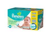 Pampers Natural Clean Baby Wipes 864 ct.