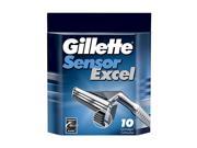 Gillette Sensor Excel Razor Refill Cartridges 10 ea