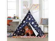 Merry Products Children s Teepee Blue with White Stars