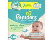 Pampers Natural Clean Baby Wipes 448 sheets