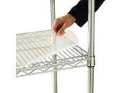 Alera 48 x 24 Shelf Liners for Wire Shelving Units Clear 4 pack