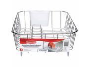 Rubbermaid Large Antimicrobial Dish Drainer Chrome