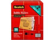 Scotch Bubble Mailers size 2 8.5 x 11 25pk.