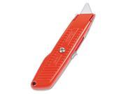 Stanley Interlock Safety Utility Knife w Self Retracting Round Point Blade Orange