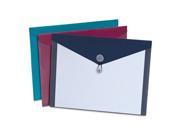 Pendaflex Poly ViewFront Side Opening Booklet Envelope Assorted Colors 4 ct.