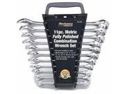 Wilmar Corporation W1062 11 Piece Full Polish Combination Wrench Set