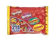 Skittles and Starburst Fun Size Candy Bag 215 ct.