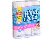 White Cloud Ultra Soft Thick Bath Tissue Giant Rolls 3 ply toilet paper 231 sheets 12 rolls