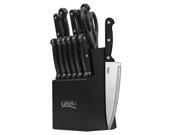 Ginsu Essentials Series 14 piece Black Black Cutlery Set