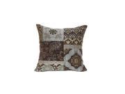 Better Homes and Gardens Blue and Brown Floral Decorative Pillow