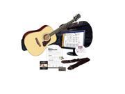 Silvertone SD3000 Complete Acoustic Guitar Package with Instructional Software Natural