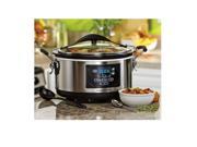 Hamilton Beach 33967 Set n Forget 6 Quart Stainless Steel Programmable Slow Cooker
