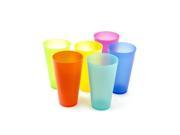 6 Pack Colorful Reusable Party Cups Cute Picnic Drinkware