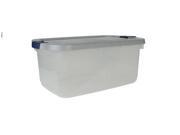 Rubbermaid 12.5 Gallon 50 Quart Roughneck Clears Storage Box Clear Gray Set of 5